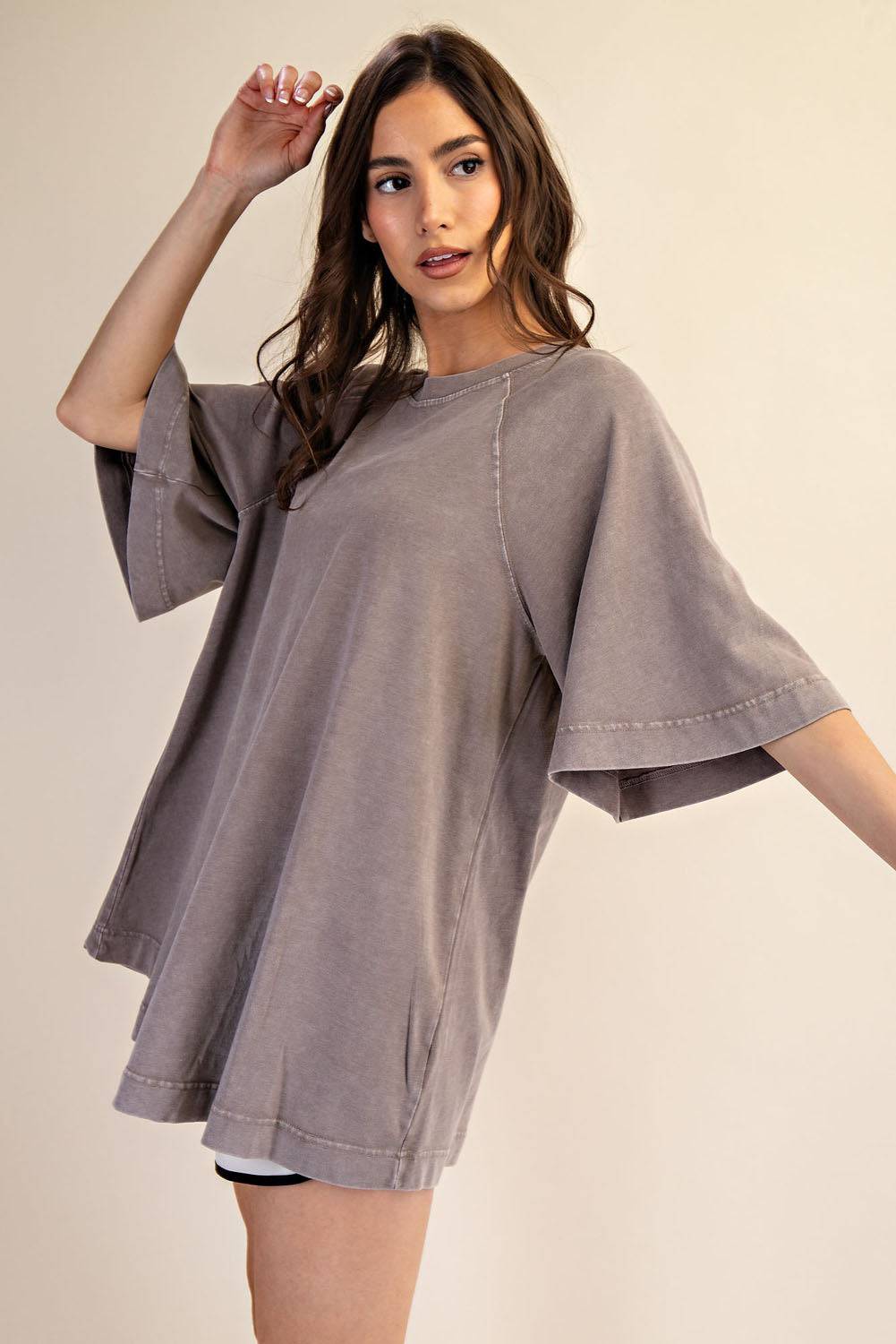 Cotton Poly Tunic Top - Hype Up