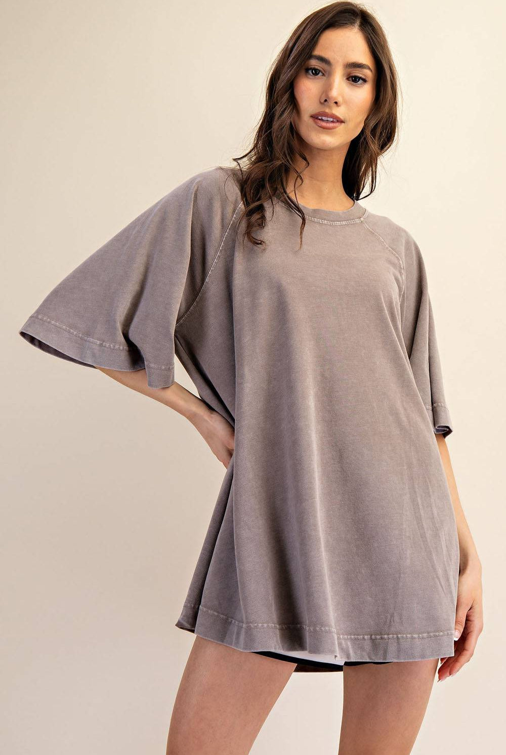 Cotton Poly Tunic Top - Hype Up