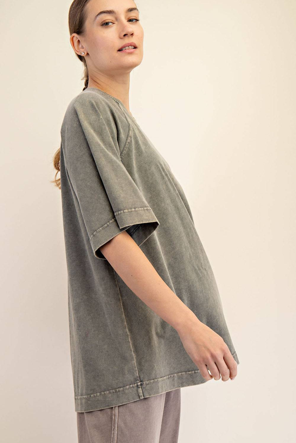 Cotton Poly Tunic Top - Hype Up