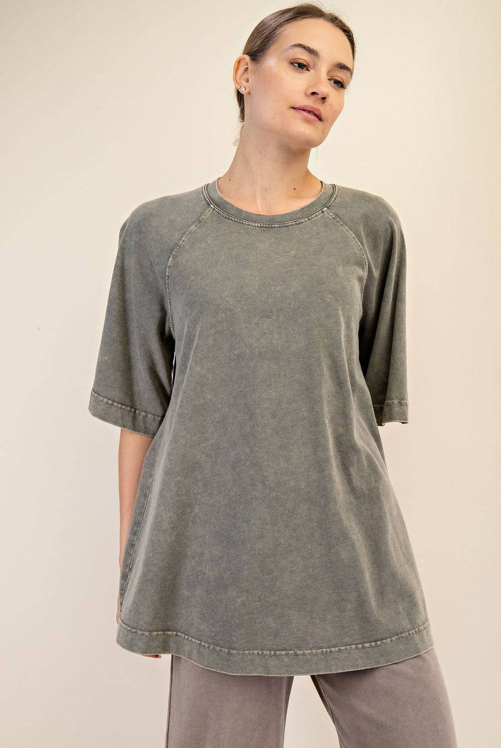 Cotton Poly Tunic Top - Hype Up