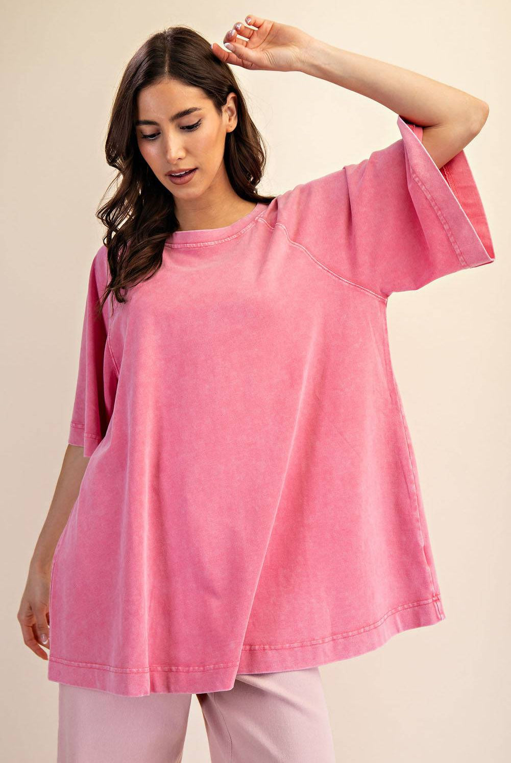 Cotton Poly Tunic Top - Hype Up
