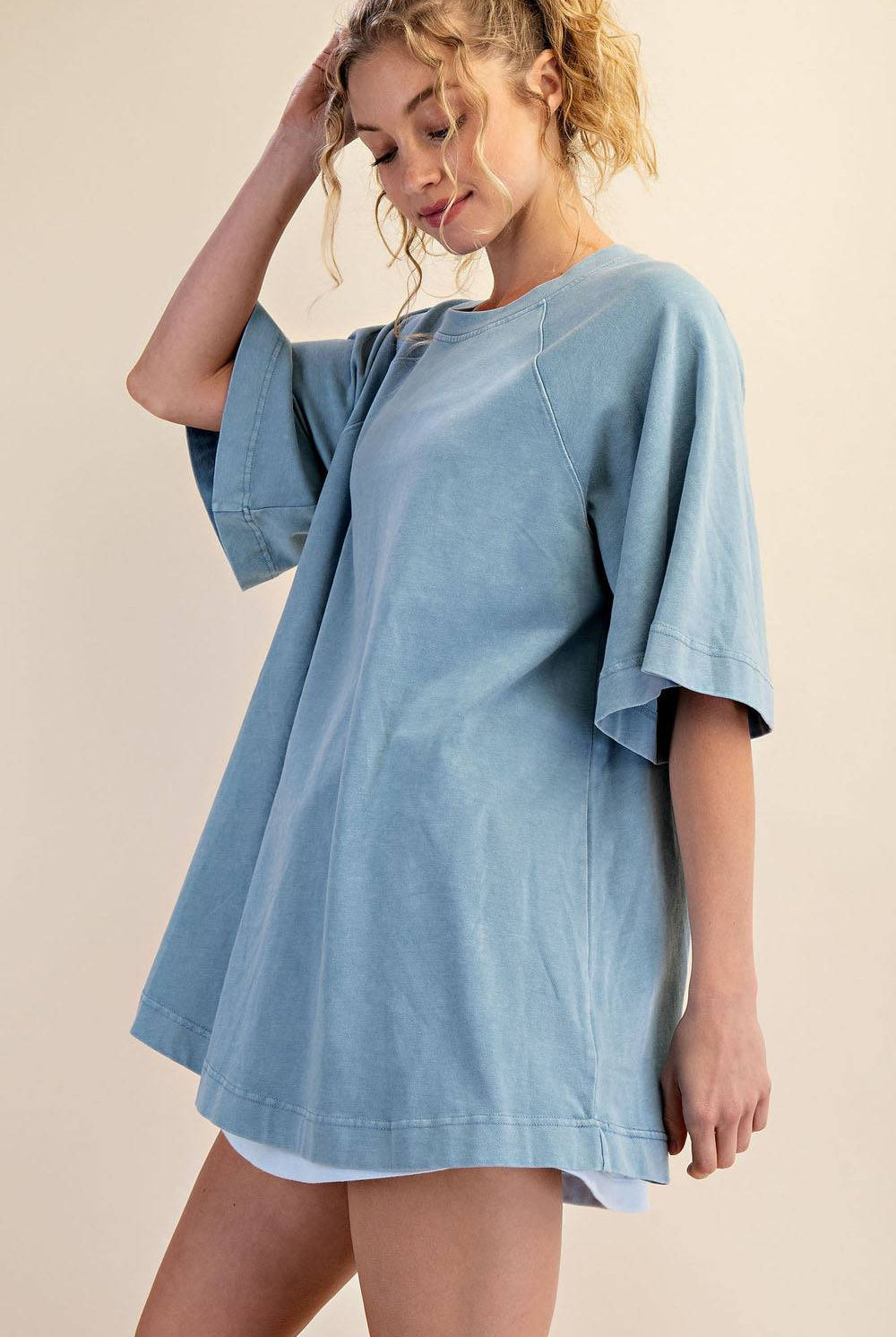 Cotton Poly Tunic Top - Hype Up