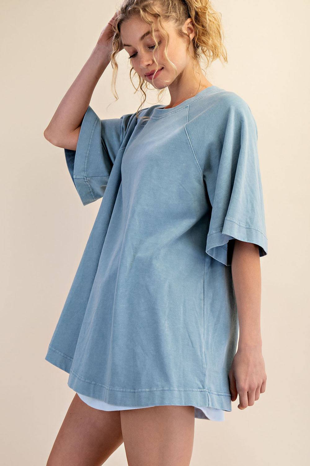 Cotton Poly Tunic Top - Hype Up