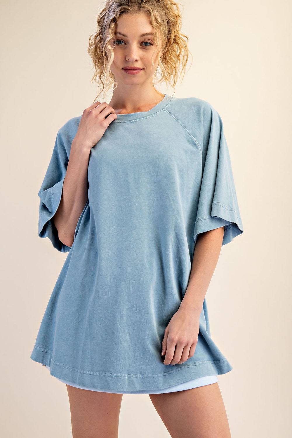 Cotton Poly Tunic Top - Hype Up