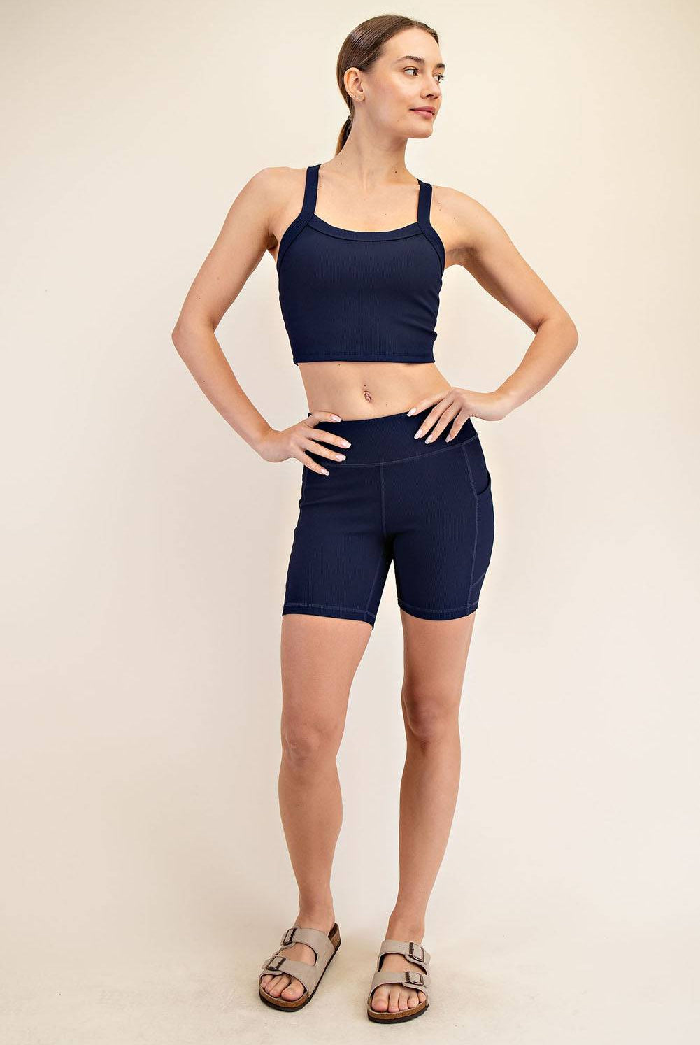 Nylon Rib Racerback Tank - Hype Up