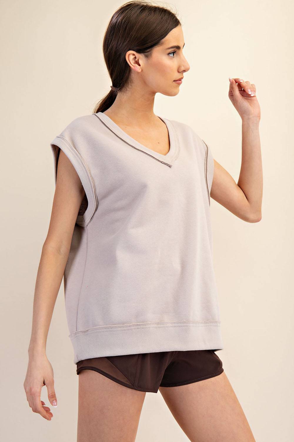 French Terry Oversized Vest - Hype Up