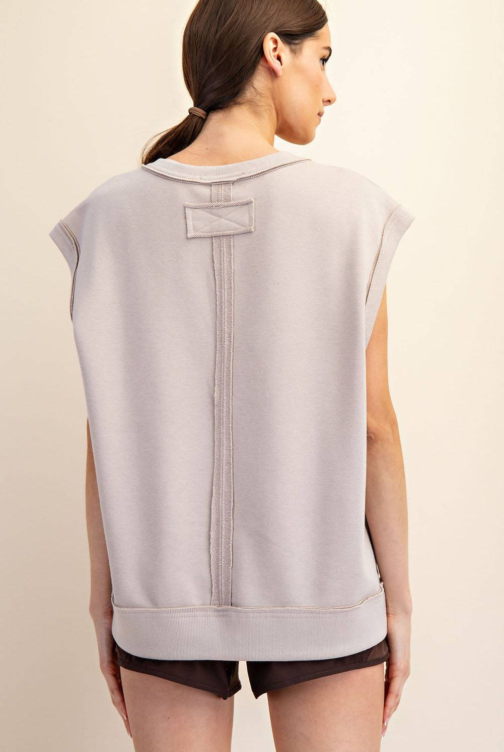 French Terry Oversized Vest - Hype Up