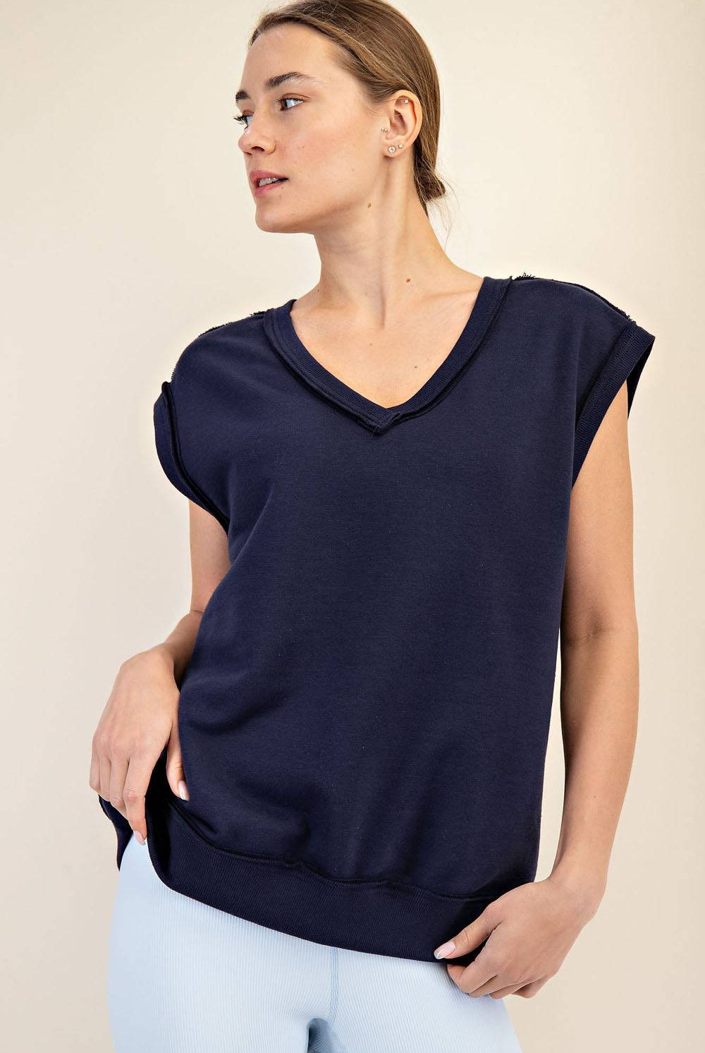 French Terry Oversized Vest - Hype Up