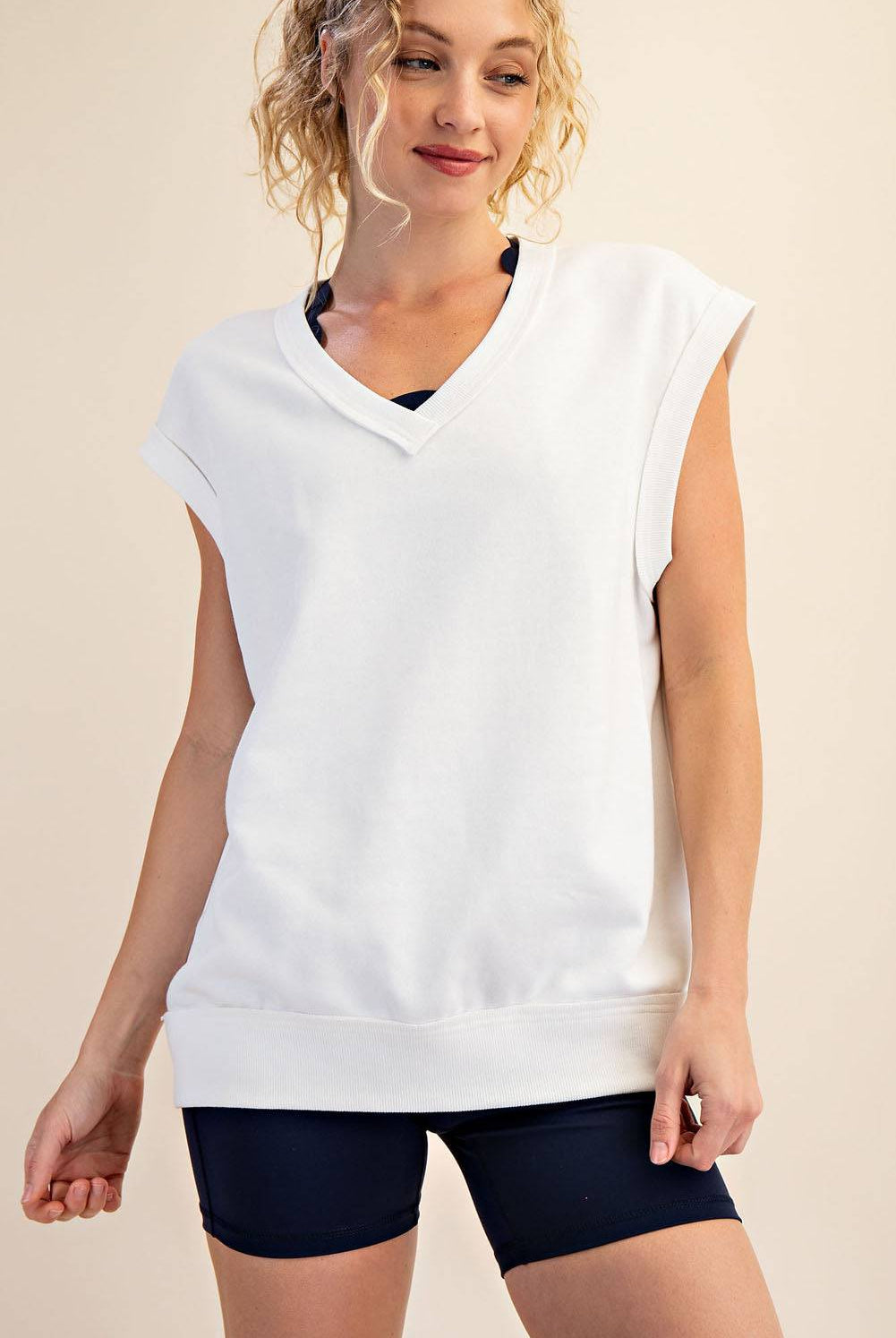 French Terry Oversized Vest - Hype Up