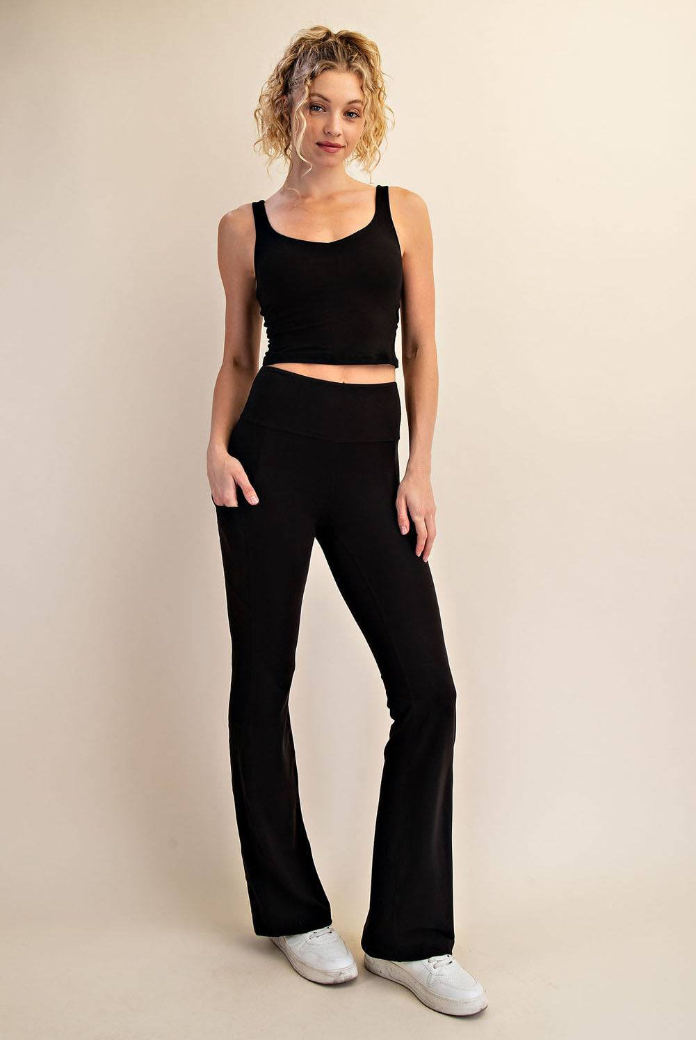 V-Neck Yoga Top - Hype Up