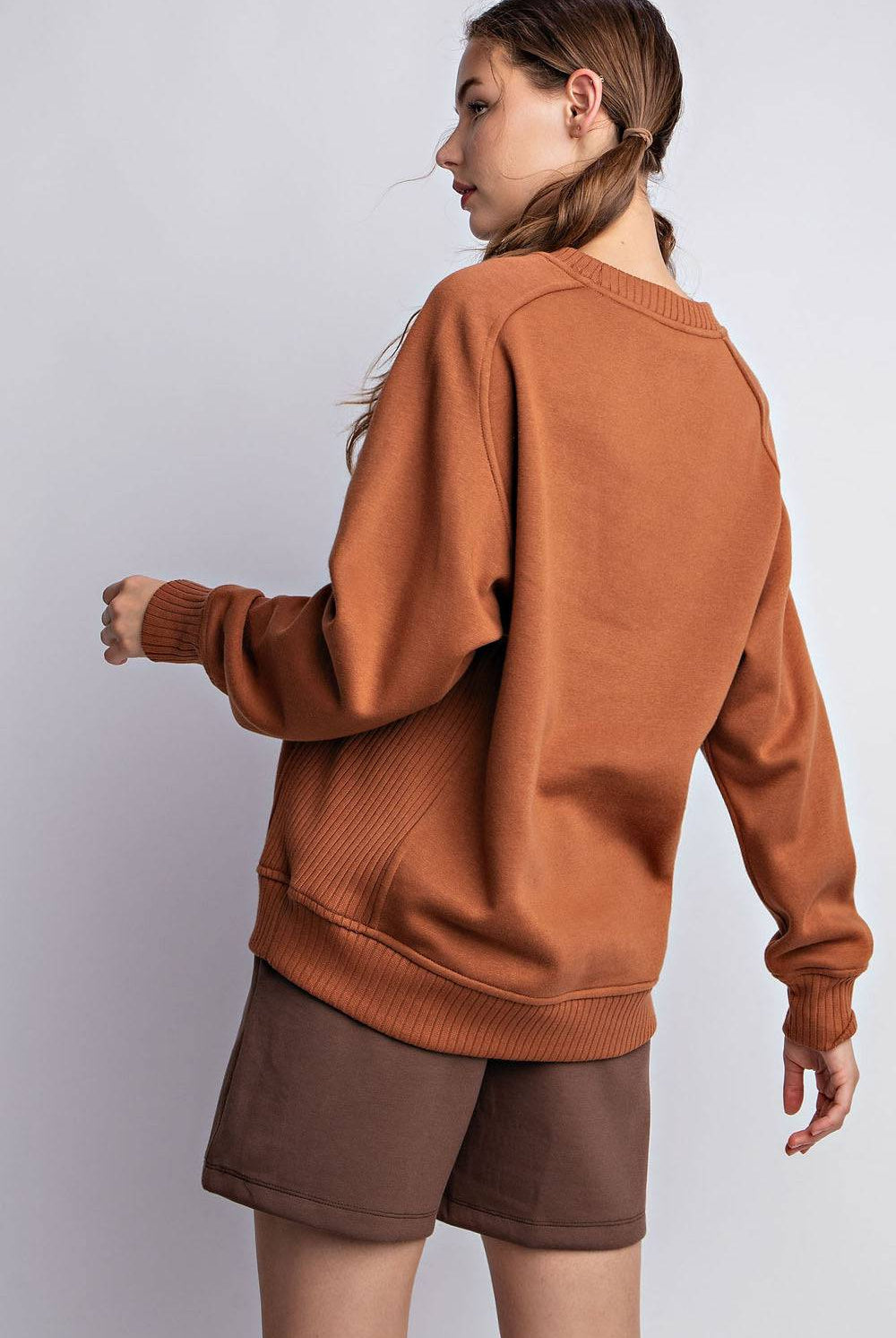 French Terry Crew Neck Sweatshirt - Hype Up