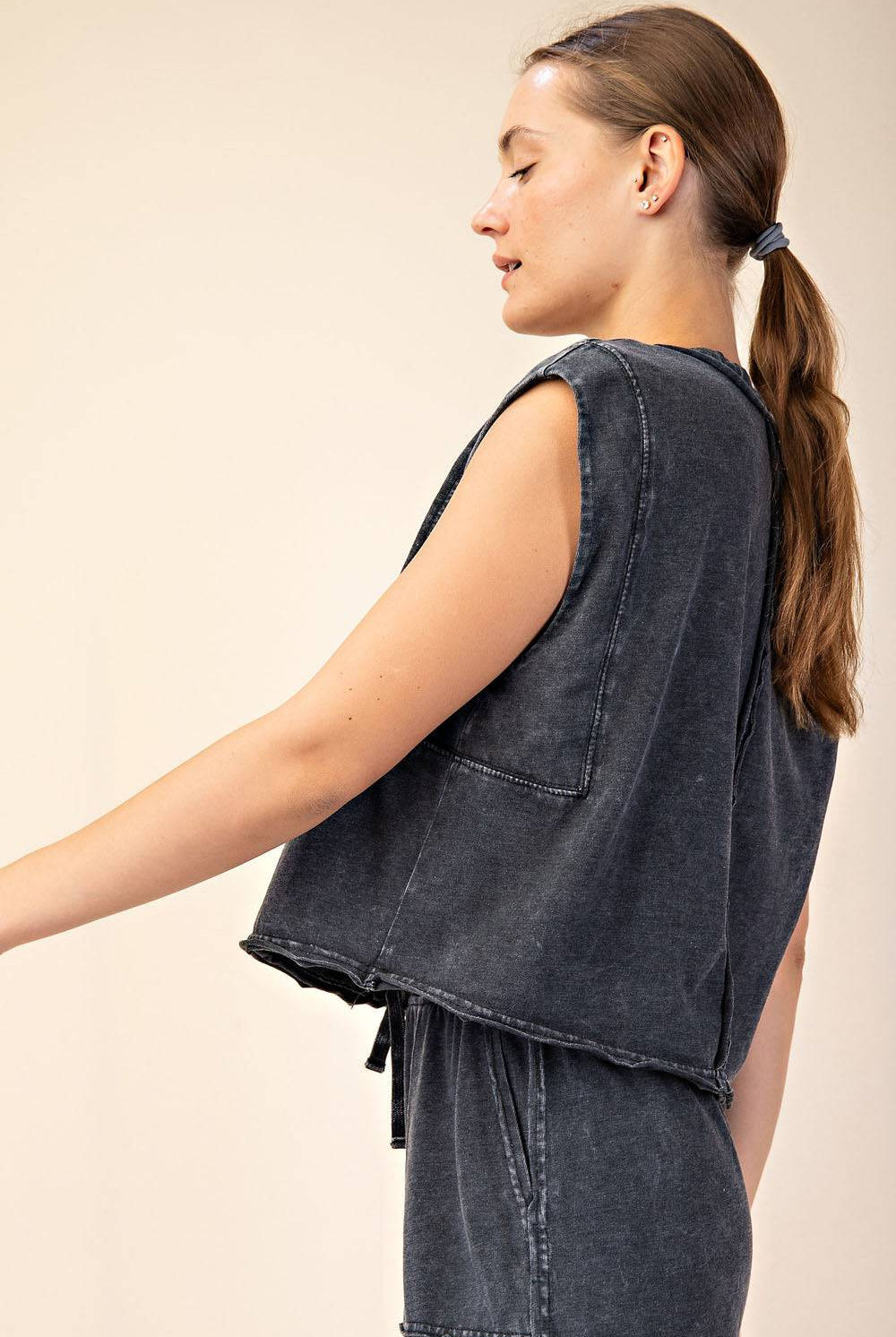 Cotton Poly Sleeveless Tank - Hype Up