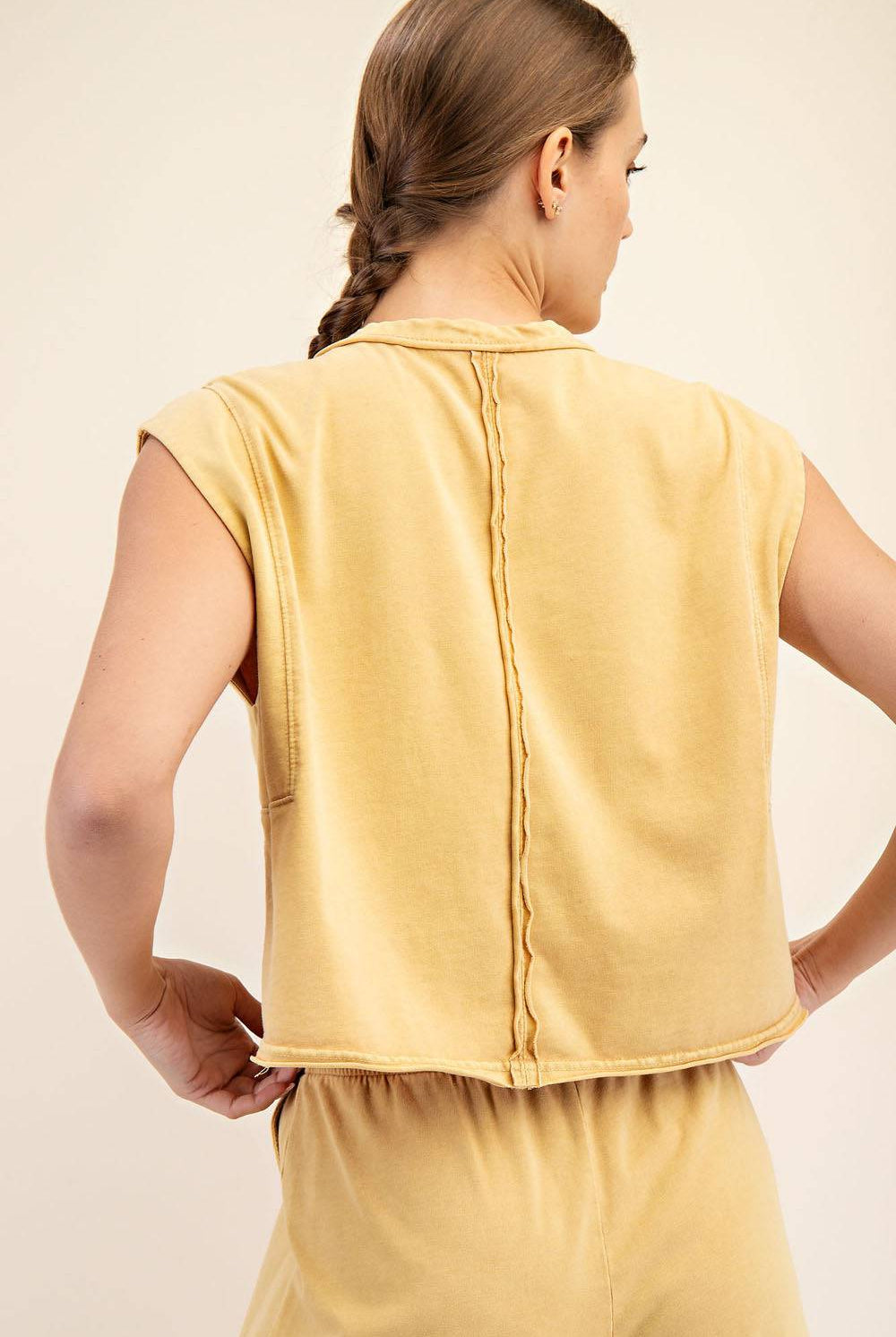 Cotton Poly Sleeveless Tank - Hype Up