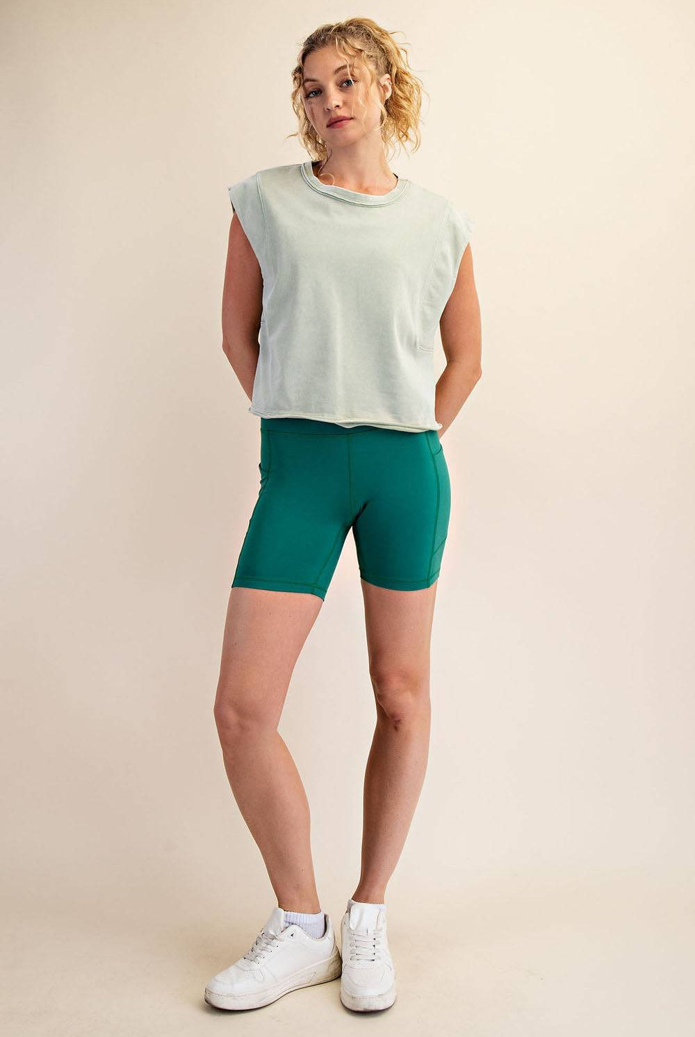 Cotton Poly Sleeveless Tank - Hype Up