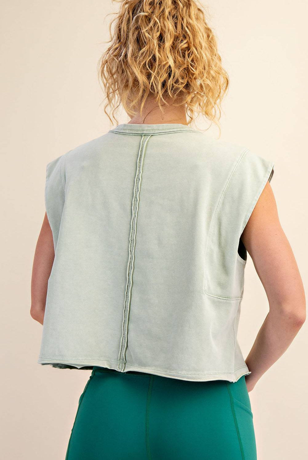 Cotton Poly Sleeveless Tank - Hype Up