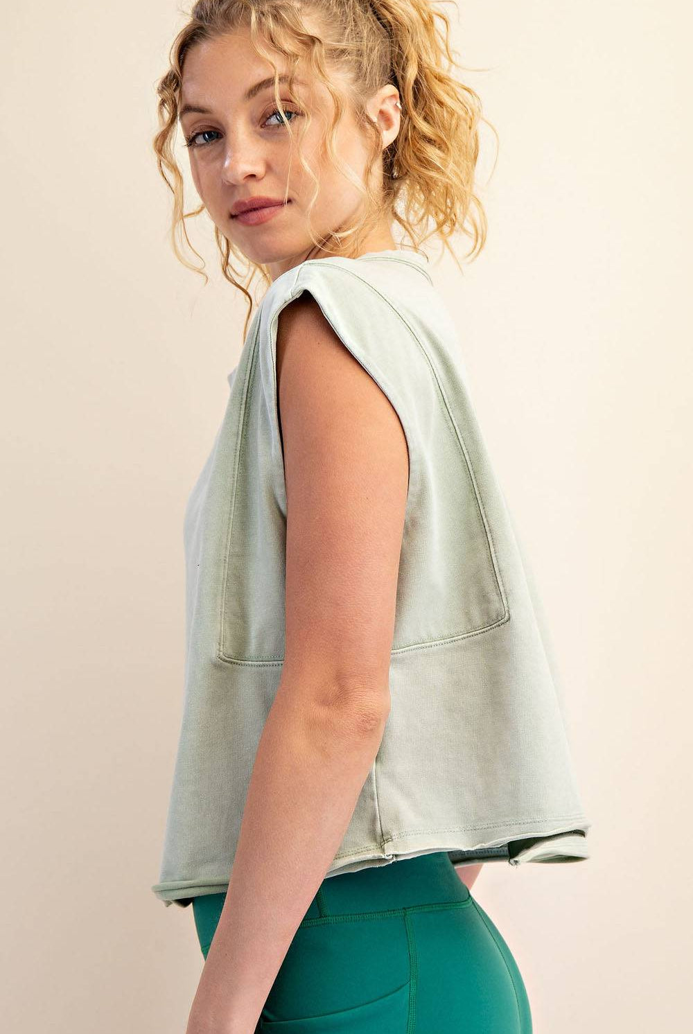 Cotton Poly Sleeveless Tank - Hype Up