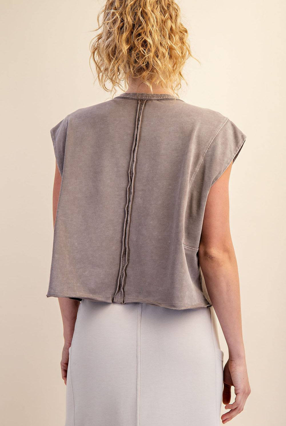 Cotton Poly Sleeveless Tank - Hype Up