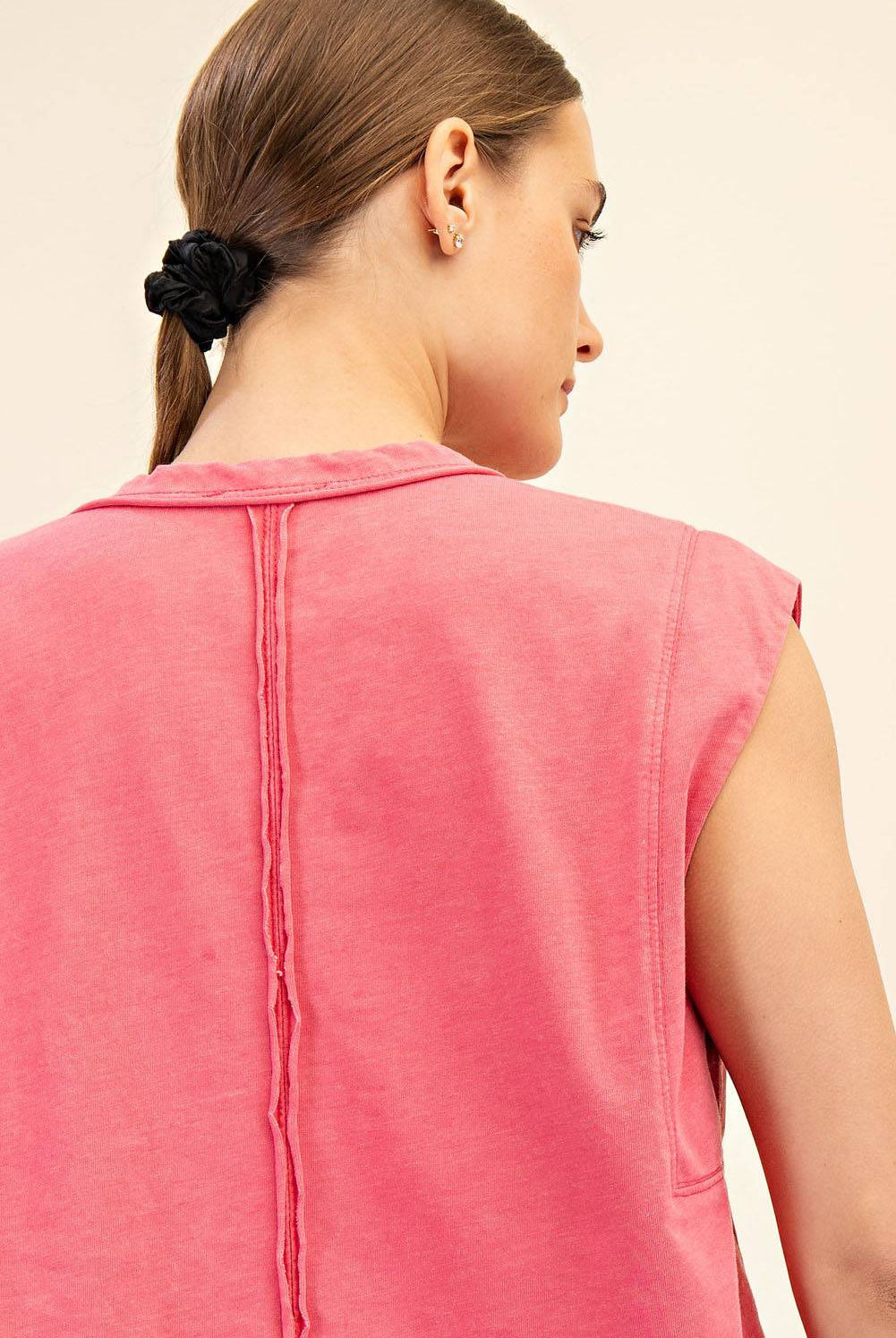 Cotton Poly Sleeveless Tank - Hype Up