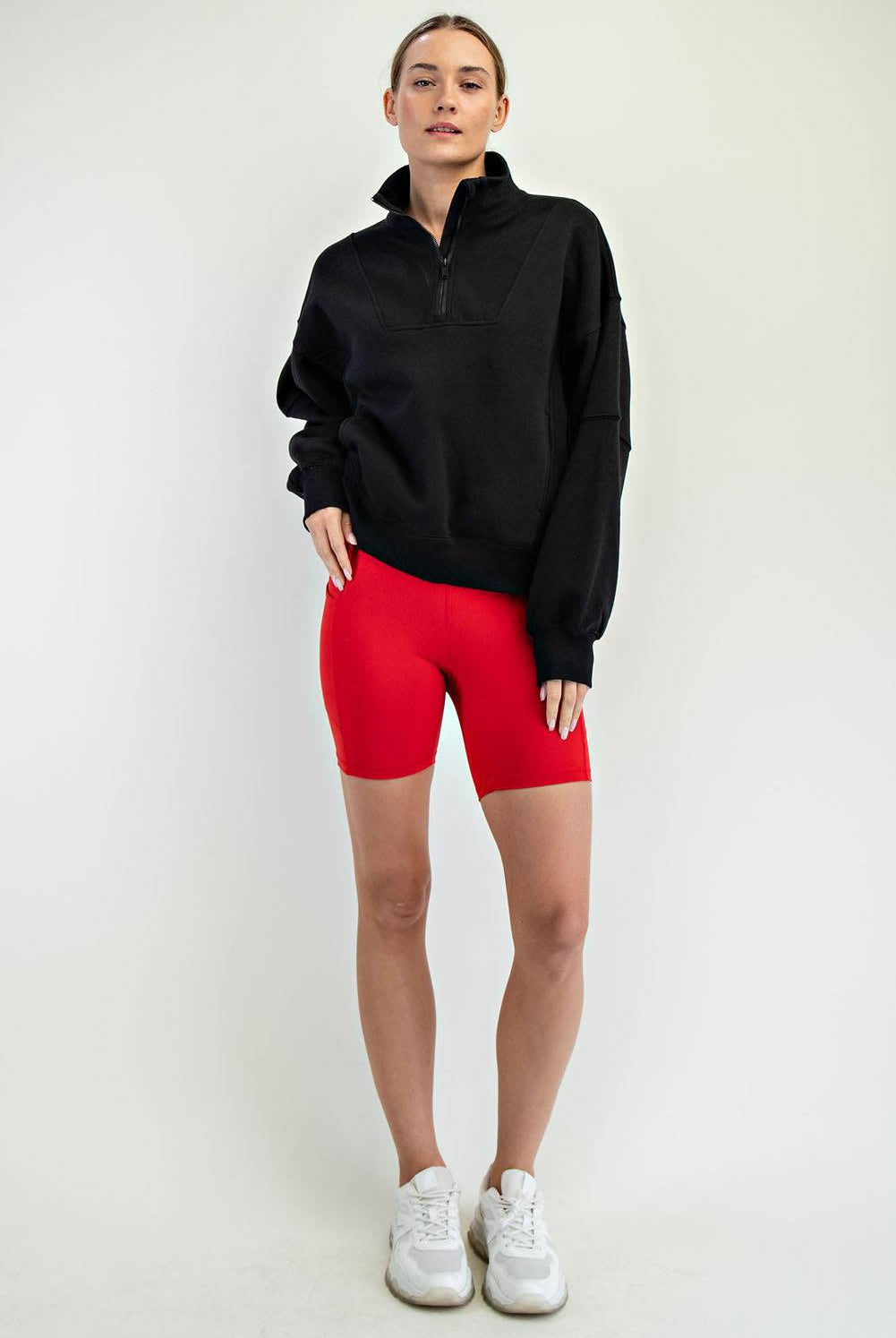 Fleece Quarter Zip Top - Hype Up