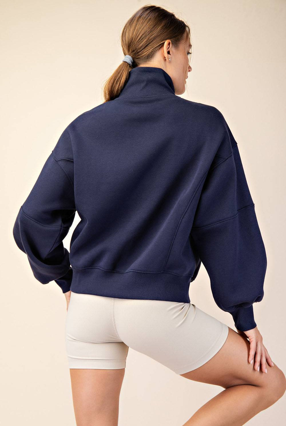 Fleece Quarter Zip Top - Hype Up