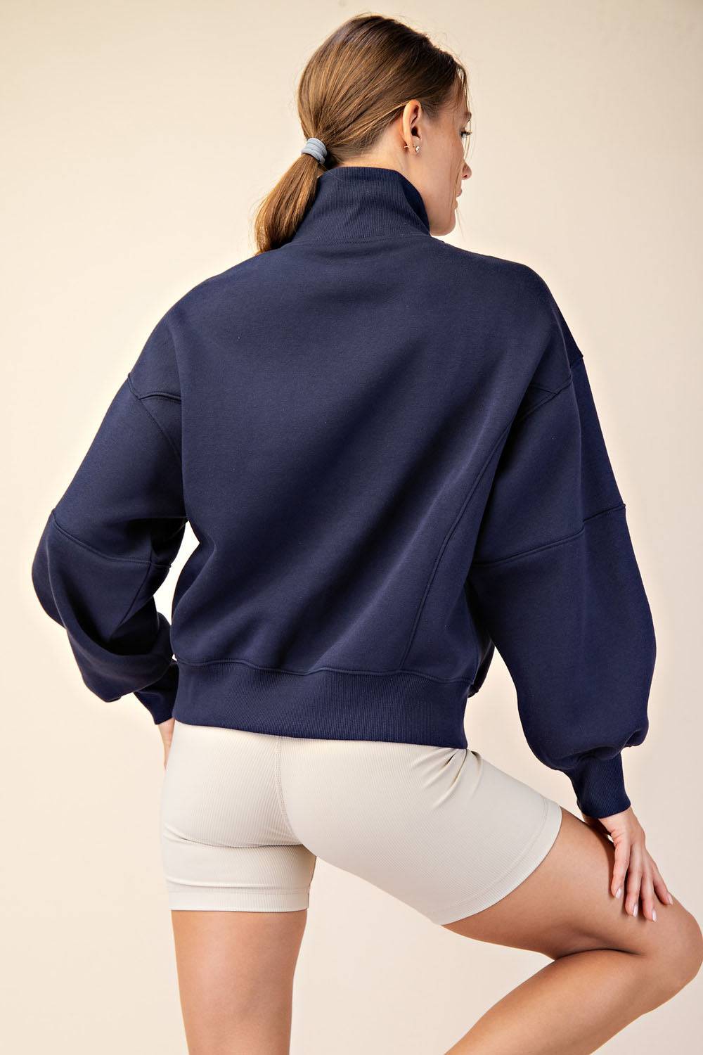 Fleece Quarter Zip Top - Hype Up