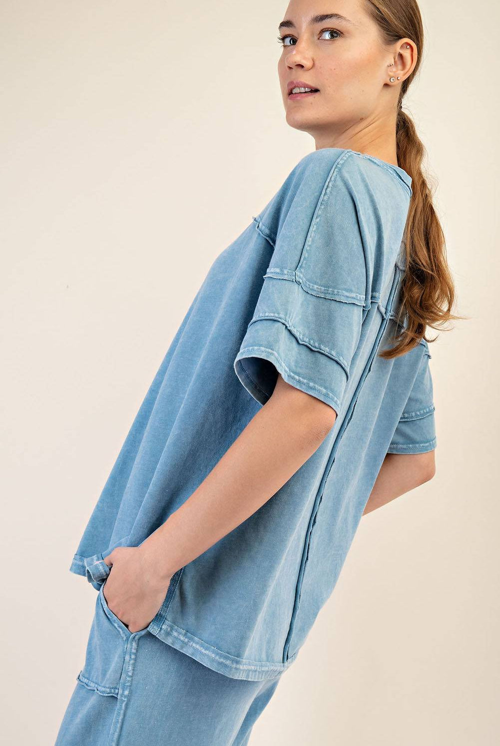 Cotton Poly Top - Hype Up