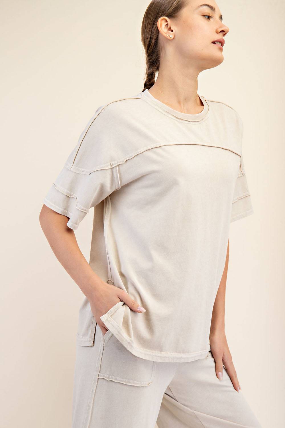 Cotton Poly Top - Hype Up