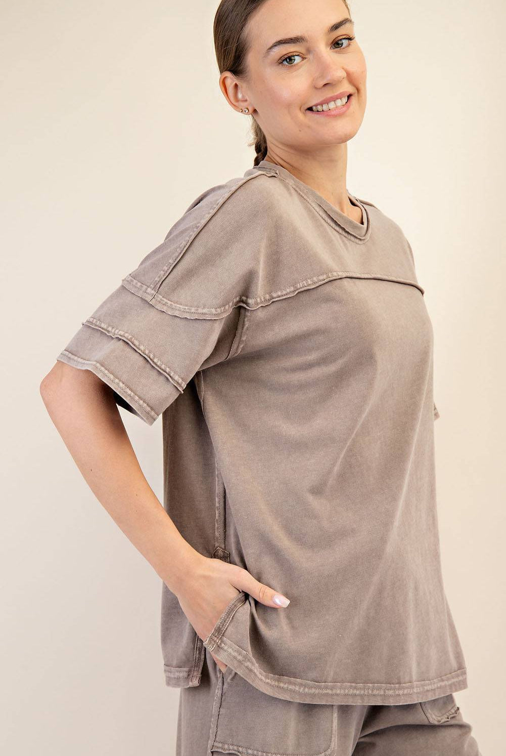 Cotton Poly Top - Hype Up