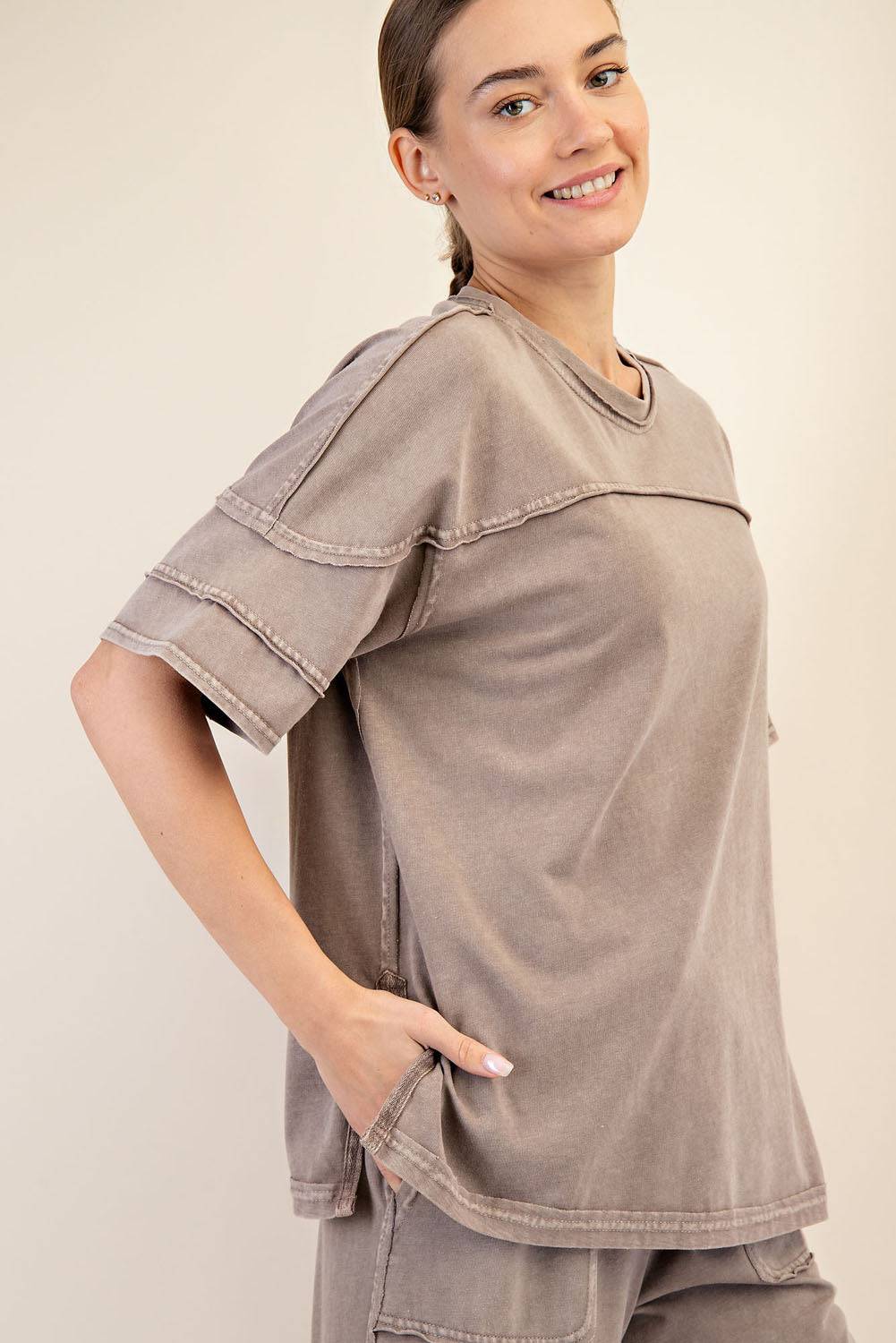 Cotton Poly Top - Hype Up