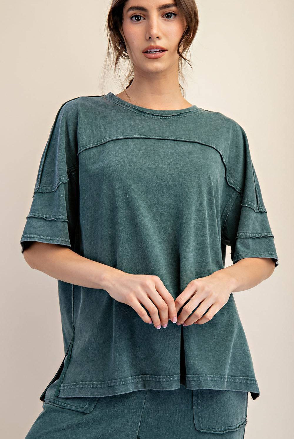 Cotton Poly Top - Hype Up