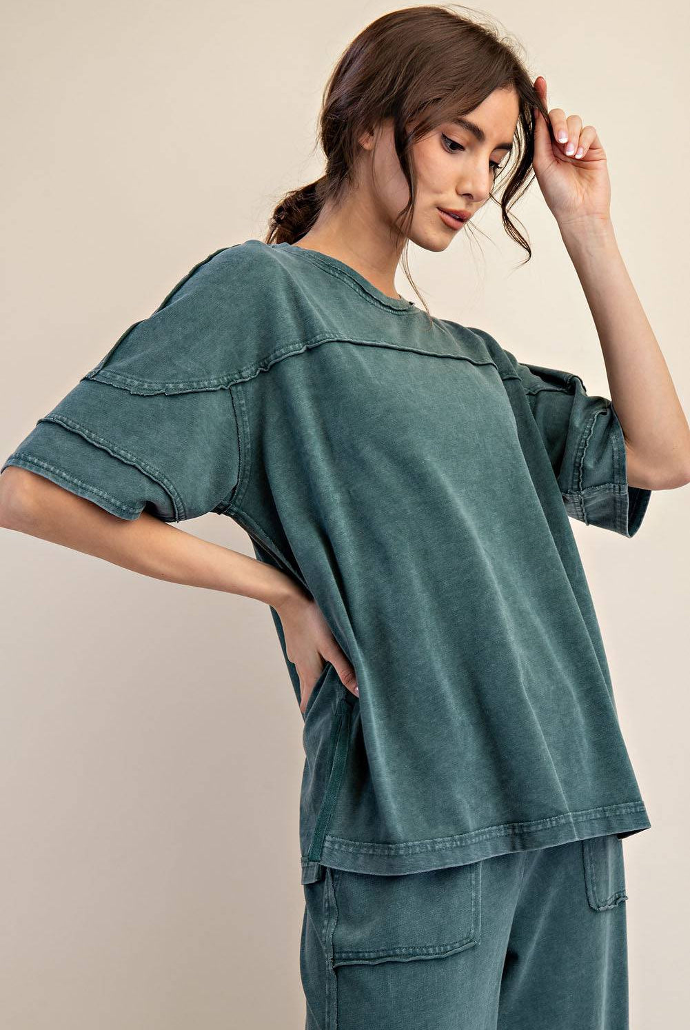 Cotton Poly Top - Hype Up