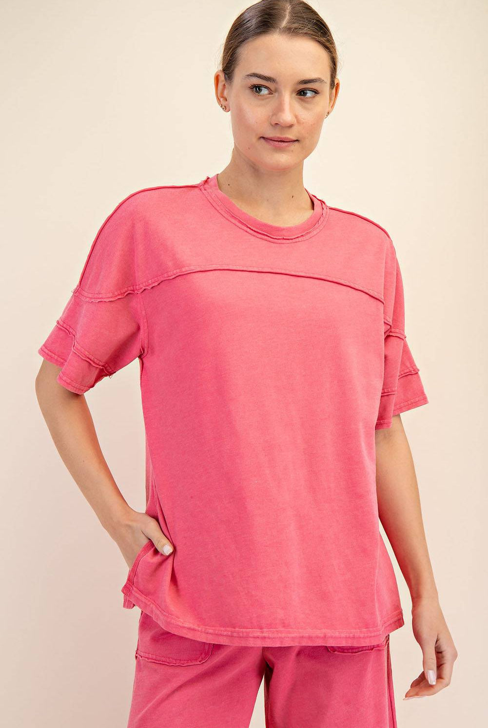 Cotton Poly Top - Hype Up