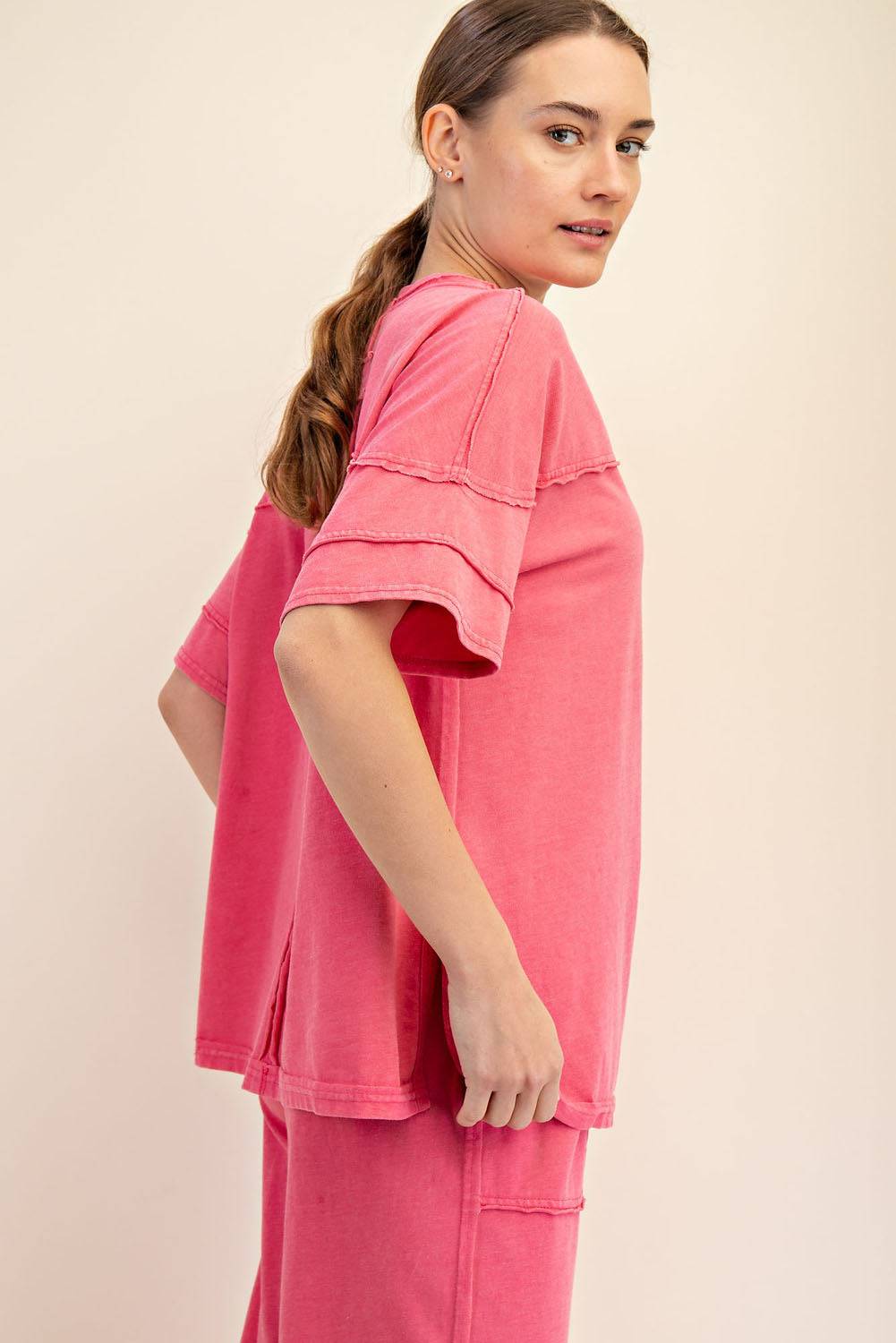 Cotton Poly Top - Hype Up