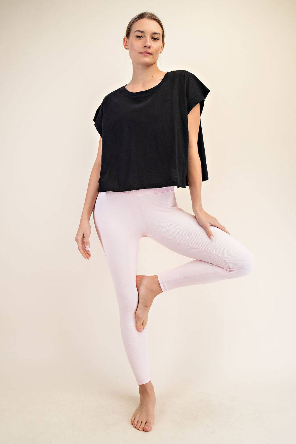 Cotton Slub Open Back Top - Hype Up