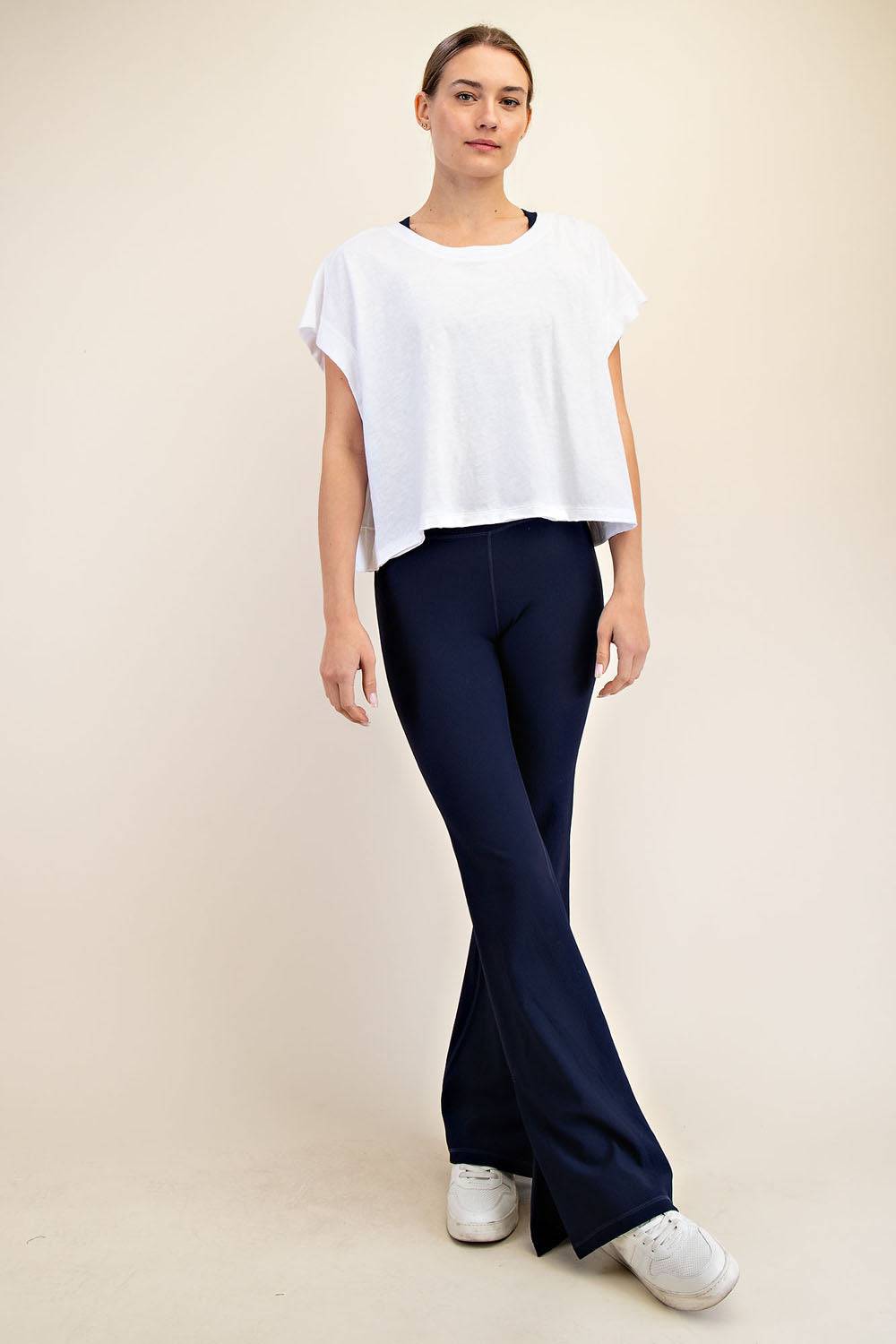 Cotton Slub Open Back Top - Hype Up