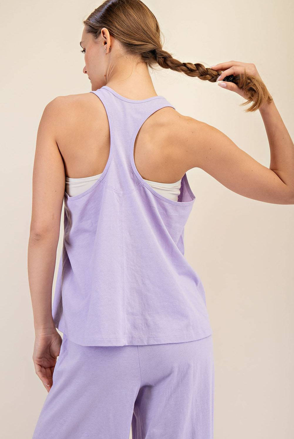 Cotton Slub Sleeveless Top - Hype Up