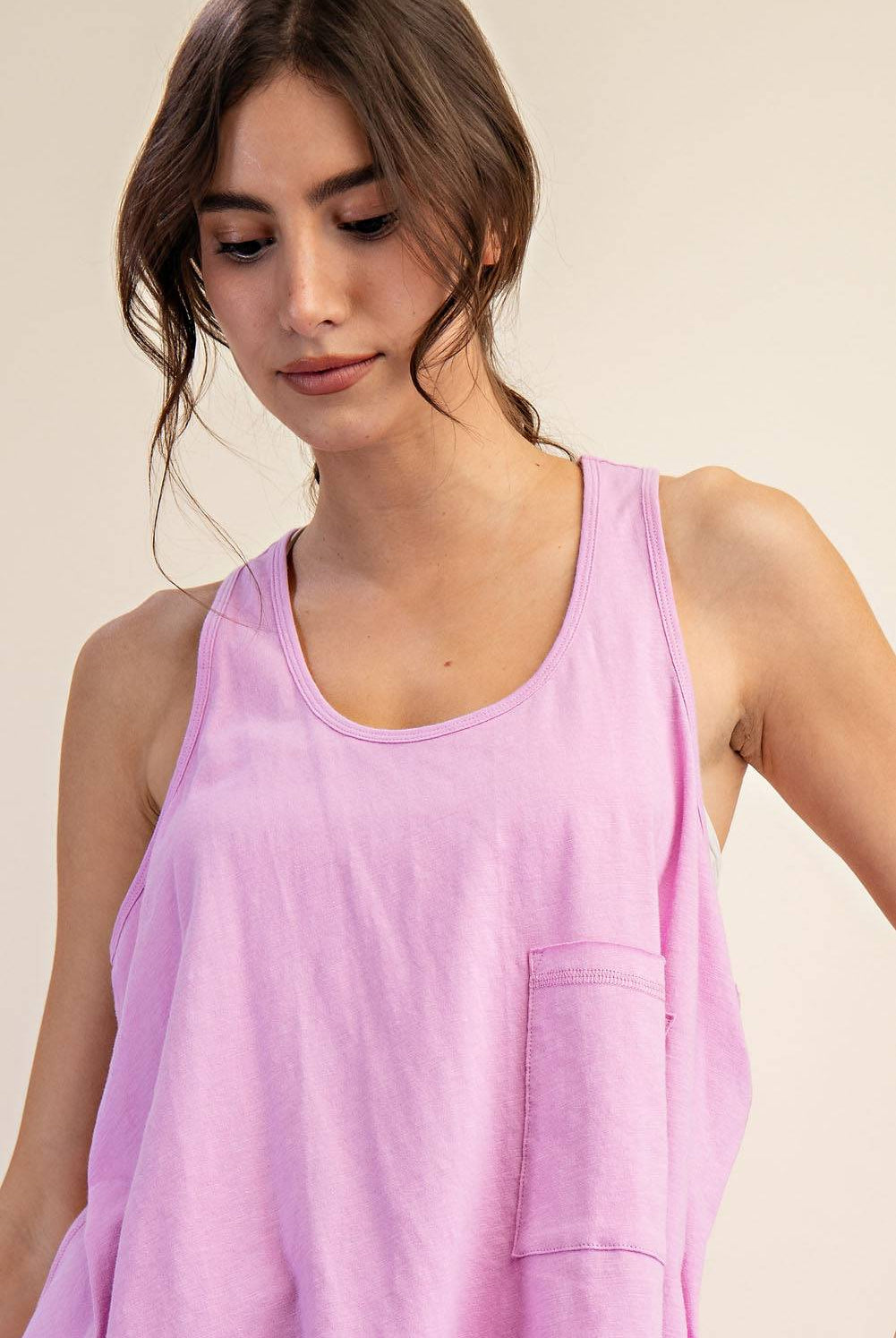 Cotton Slub Sleeveless Top - Hype Up