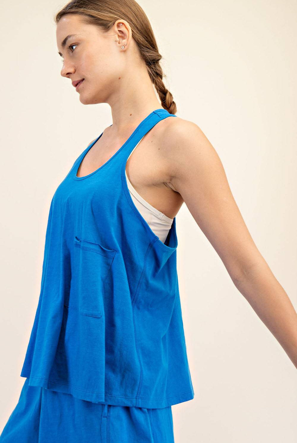 Cotton Slub Sleeveless Top - Hype Up