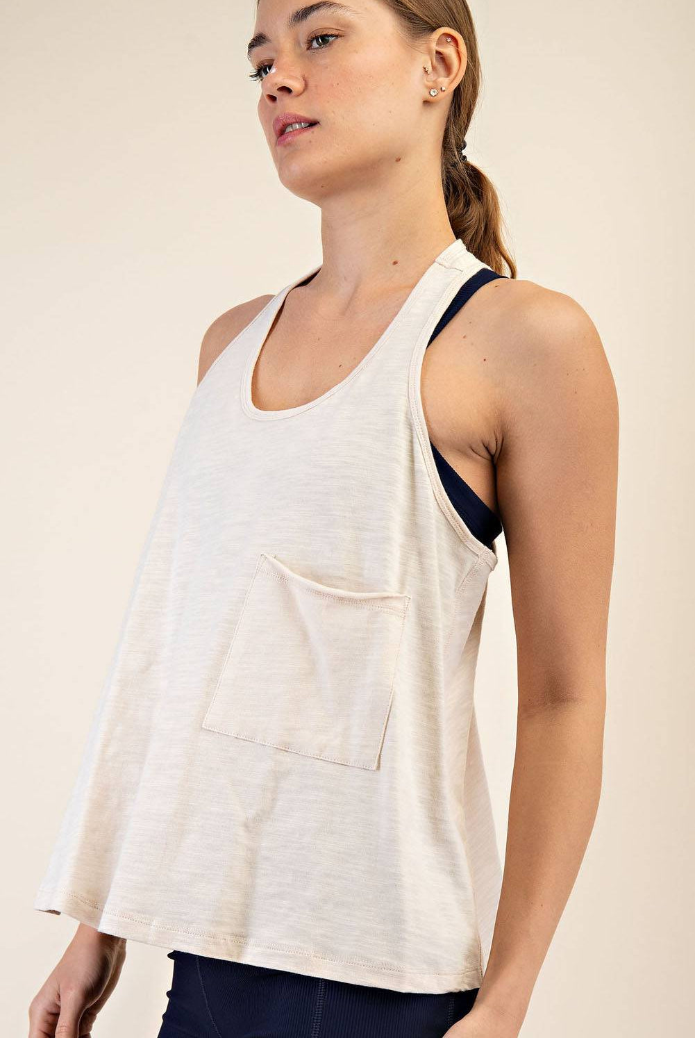 Cotton Slub Sleeveless Top - Hype Up
