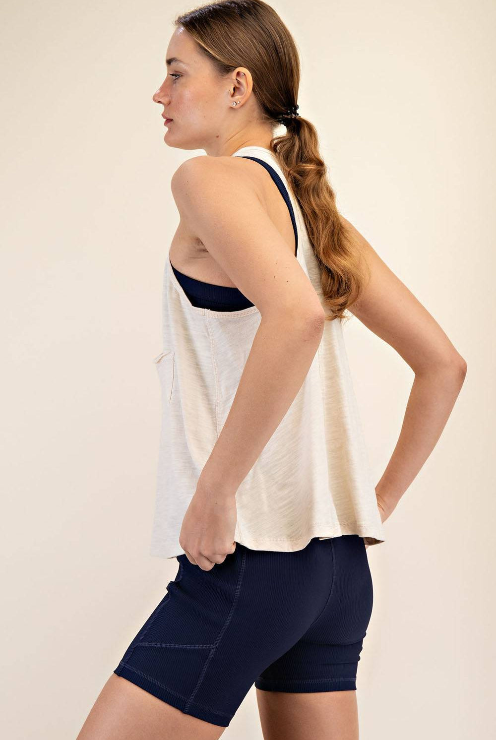 Cotton Slub Sleeveless Top - Hype Up