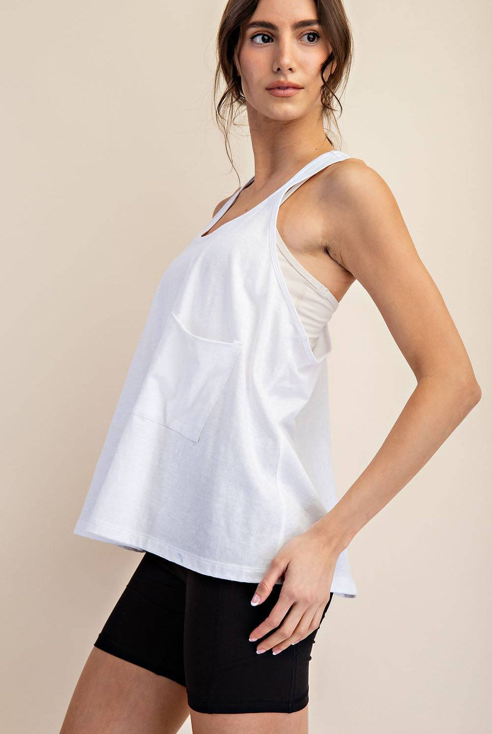 Cotton Slub Sleeveless Top - Hype Up