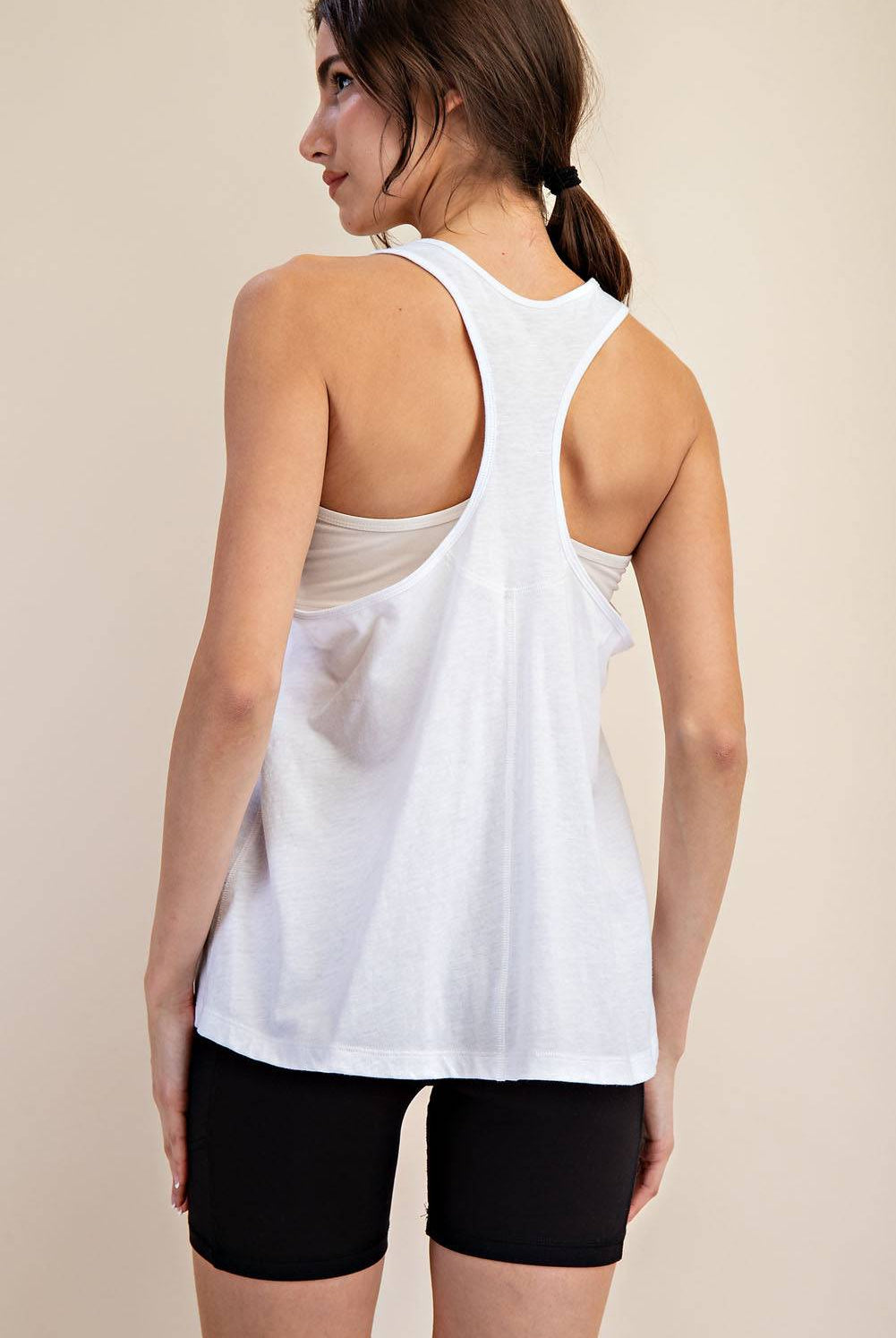 Cotton Slub Sleeveless Top - Hype Up