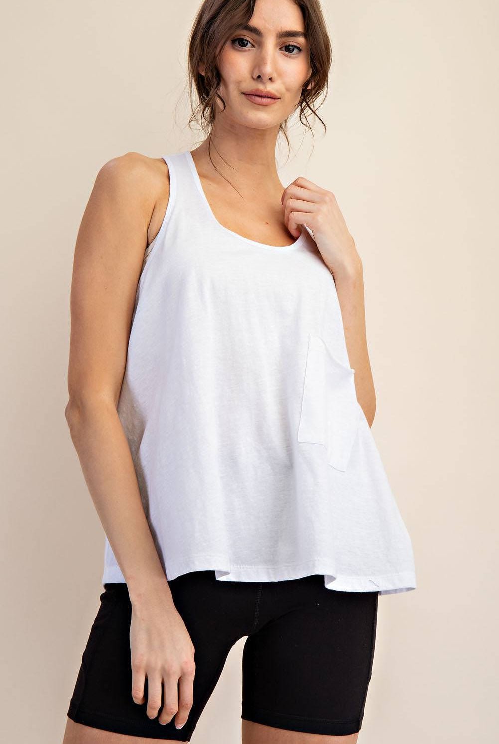 Cotton Slub Sleeveless Top - Hype Up