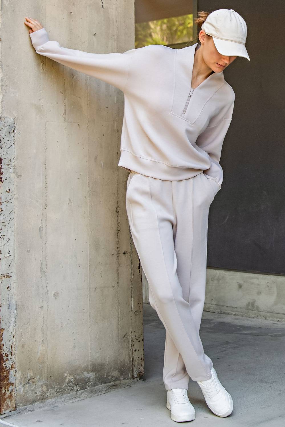 Modal Scuba V-neck Jacket - Hype Up