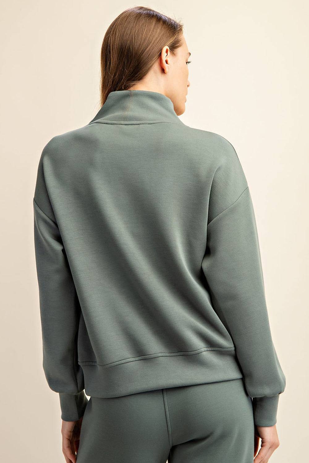 Modal Scuba V-neck Jacket - Hype Up