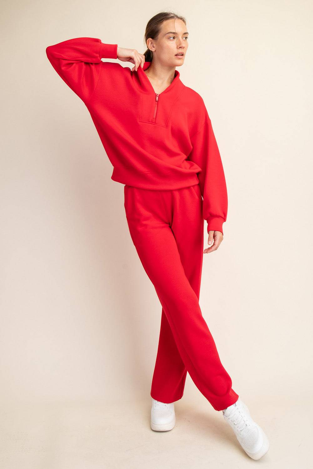 Modal Scuba V-neck Jacket - Hype Up