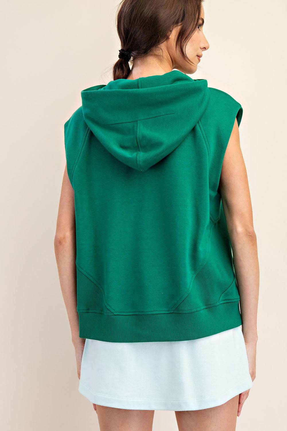 Oversized Sleeveless Hoodie - Hype Up