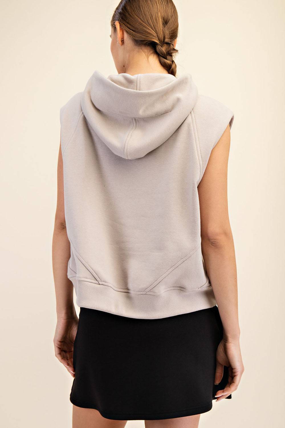 Oversized Sleeveless Hoodie - Hype Up