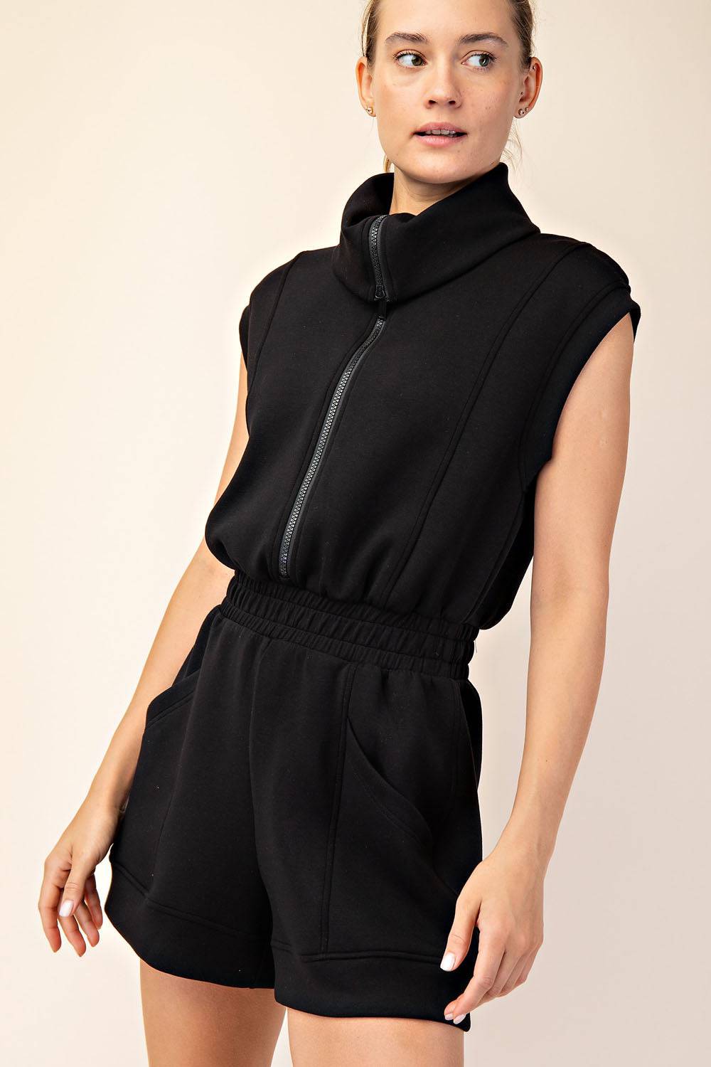 Modal Scuba Romper - Hype Up