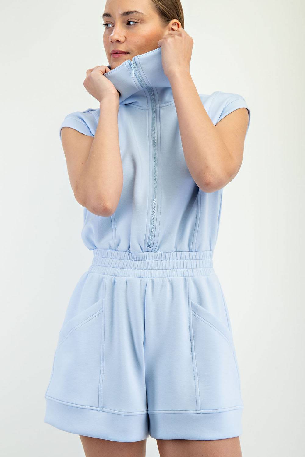 Modal Scuba Romper - Hype Up